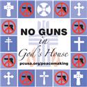 No Guns in God's House Sign
