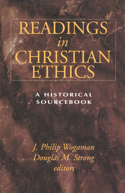 Readings in Christian Ethics