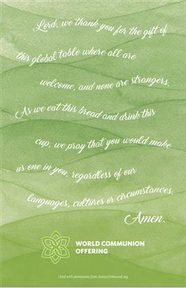2026 World Communion Offering Bulletin Insert #2
