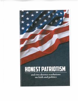 Honest Patriotism
