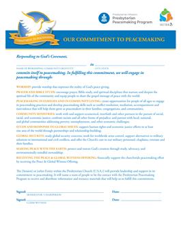 Commitment to Peacemaking (2 page)