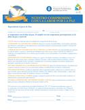 Commitment to Peacemaking (2 page) (Spanish) Download