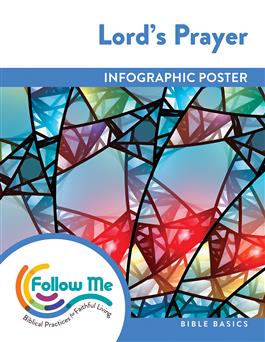 Lord's Prayer: Bible Basic Infographic Poster: Downloadable