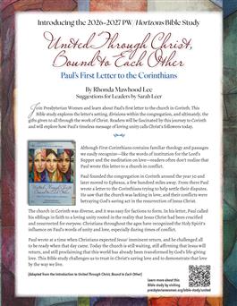 United Through Christ  Bible Study Promotion Flier