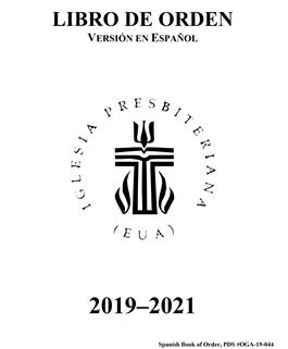 Spanish Book of Order 2019/2023 PDF downloadable version