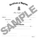 Certificate of Baptism: Child/Youth