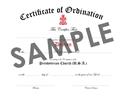 Certificate of Ordination of Deacon