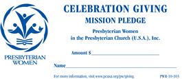 Presbyterian Women Pledge Collection Envelope Pack of 50