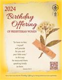 2024 Birthday Offering Poster / Placemat