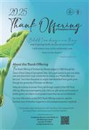 2025 Thank Offering Bulletin Insert