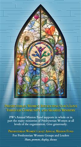 2027 Presbyterian Women Annual Mission Fund Promo Mailer