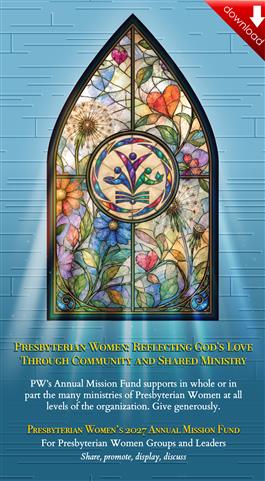 2027 Presbyterian Women Annual Mission Fund Promo Mailer