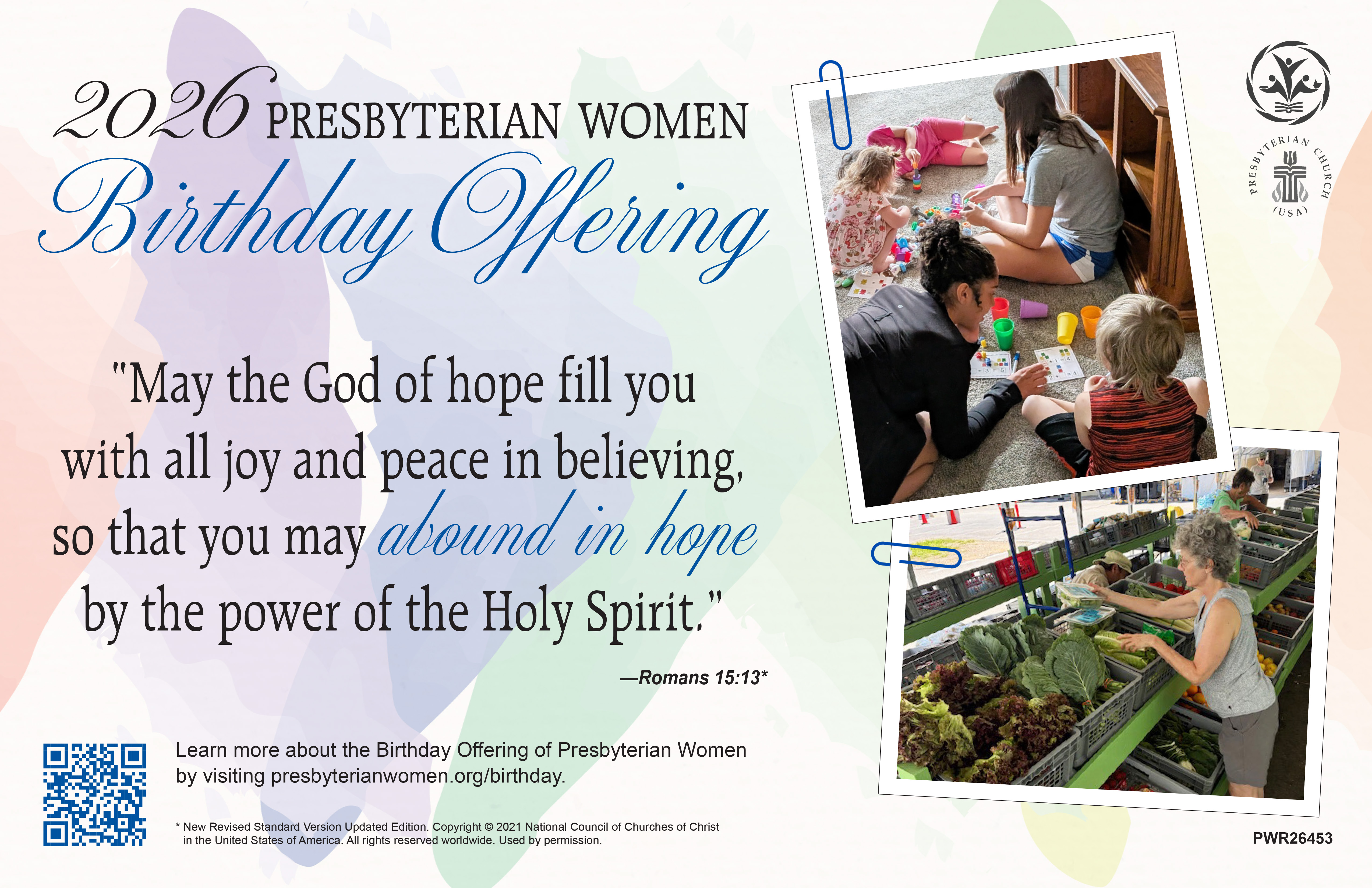 2026 Birthday Offering Poster / Placemat