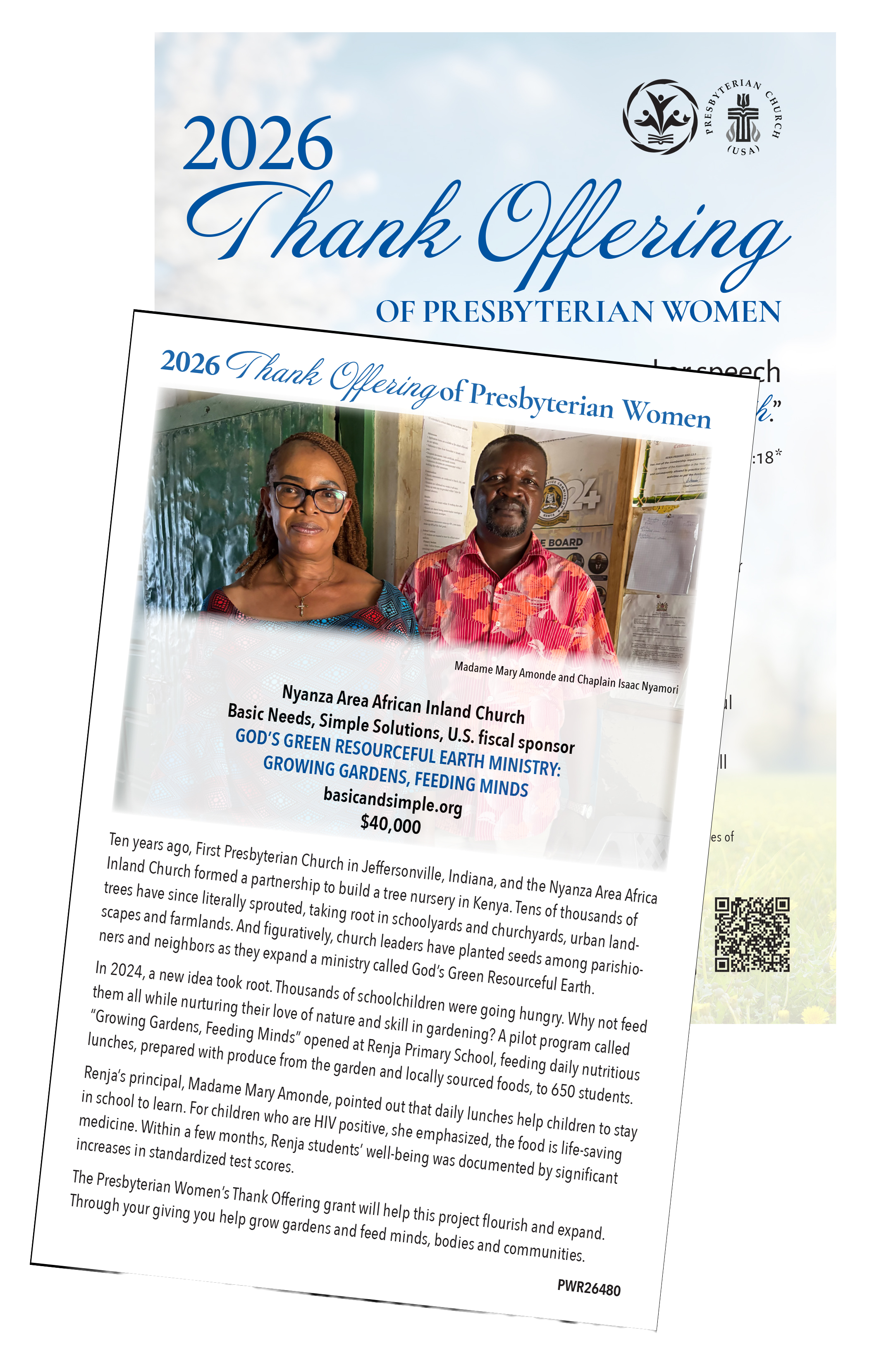2026 Thank Offering Bulletin Insert