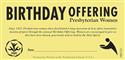 Birthday Offering Envelopes (Pack of 25) Limit of 10 packs